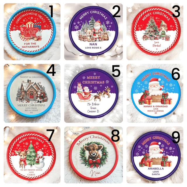 Chocolate Tub Stickers